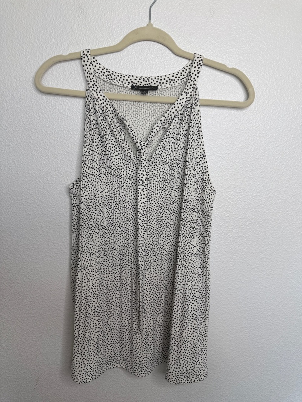 Adrianna Papell Pleated Tank Blouse L